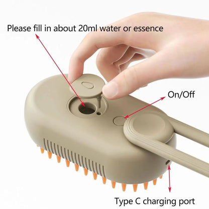GlowGroom – Electric Pet Massage & Grooming Brush